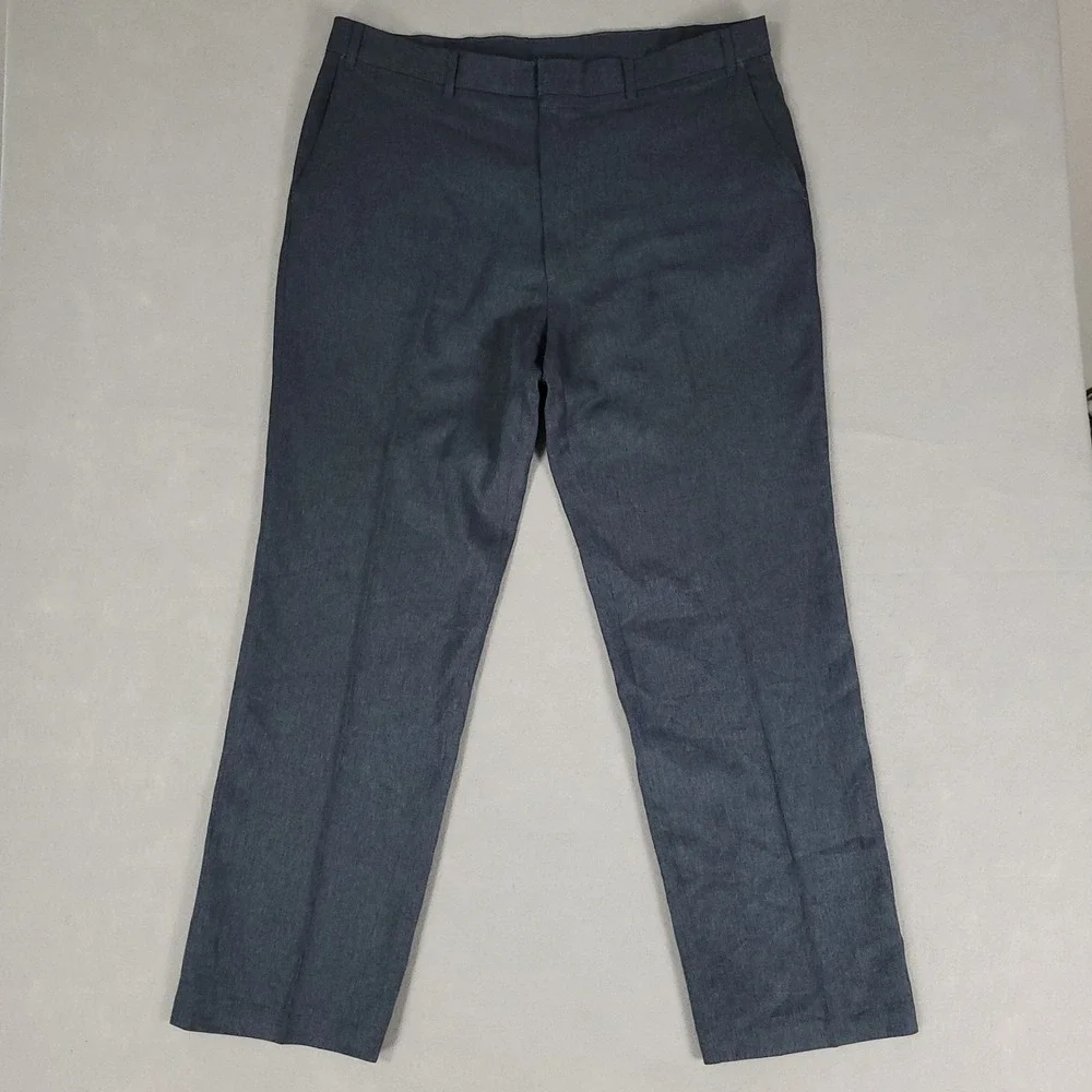 Vintage Levi Strauss Action Slacks Men 40x32 Blue Gray Straight Fit Trousers USA